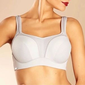 Chantelle Sport High Impact Convertible Bra 32DDDD /‎ 32G In Grey Mist NWOT